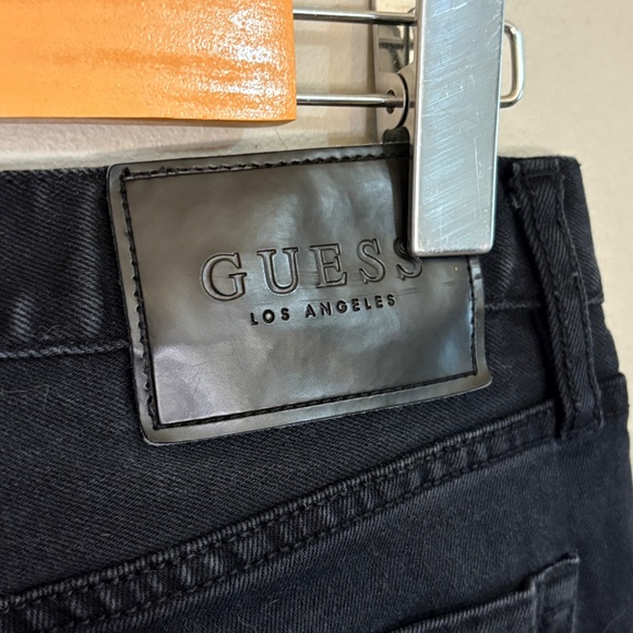 $19❄️ Guess Slim Straight Black Jeans Size 29x32 - Picture 13 of 15